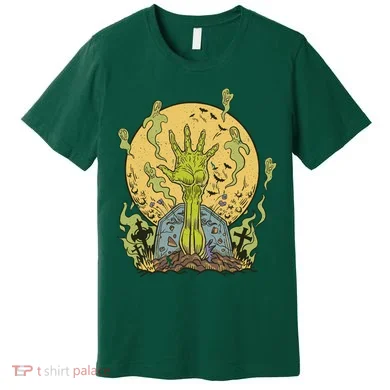 Zombie Hand Ghost Graveyard Premium T-Shirt