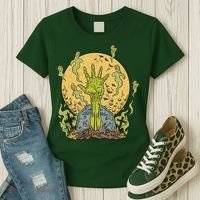 Zombie Hand Ghost Graveyard Women's T-Shirt thumb 3