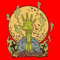 Zombie Hand Ghost Graveyard Santa Hat thumb 1