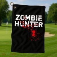 Zombie Hunter Golf Towel thumb 1