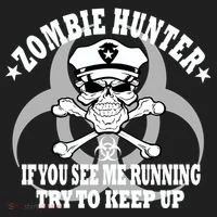 Zombie Hunter See Me Running Keep Up Women's Sweatshirt thumb 2