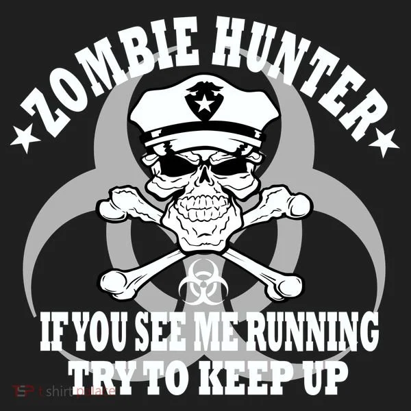 Zombie Hunter See Me Running Keep Up Women's Sweatshirt