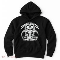 Zombie Hunter See Me Running Keep Up Hoodie thumb 0