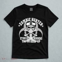 Zombie Hunter See Me Running Keep Up T-Shirt thumb 5