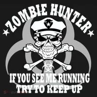 Zombie Hunter See Me Running Keep Up Bucket Hat thumb 4