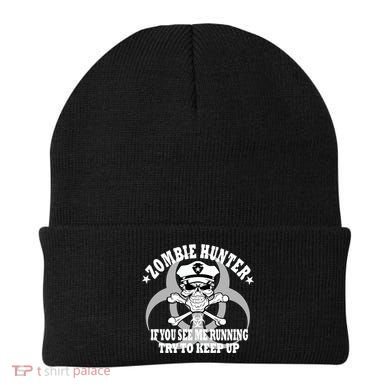 Zombie Hunter See Me Running Keep Up Beanie