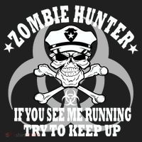 Zombie Hunter See Me Running Keep Up Tumbler thumb 3