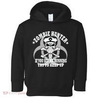 Zombie Hunter See Me Running Keep Up Toddler Hoodie thumb 0