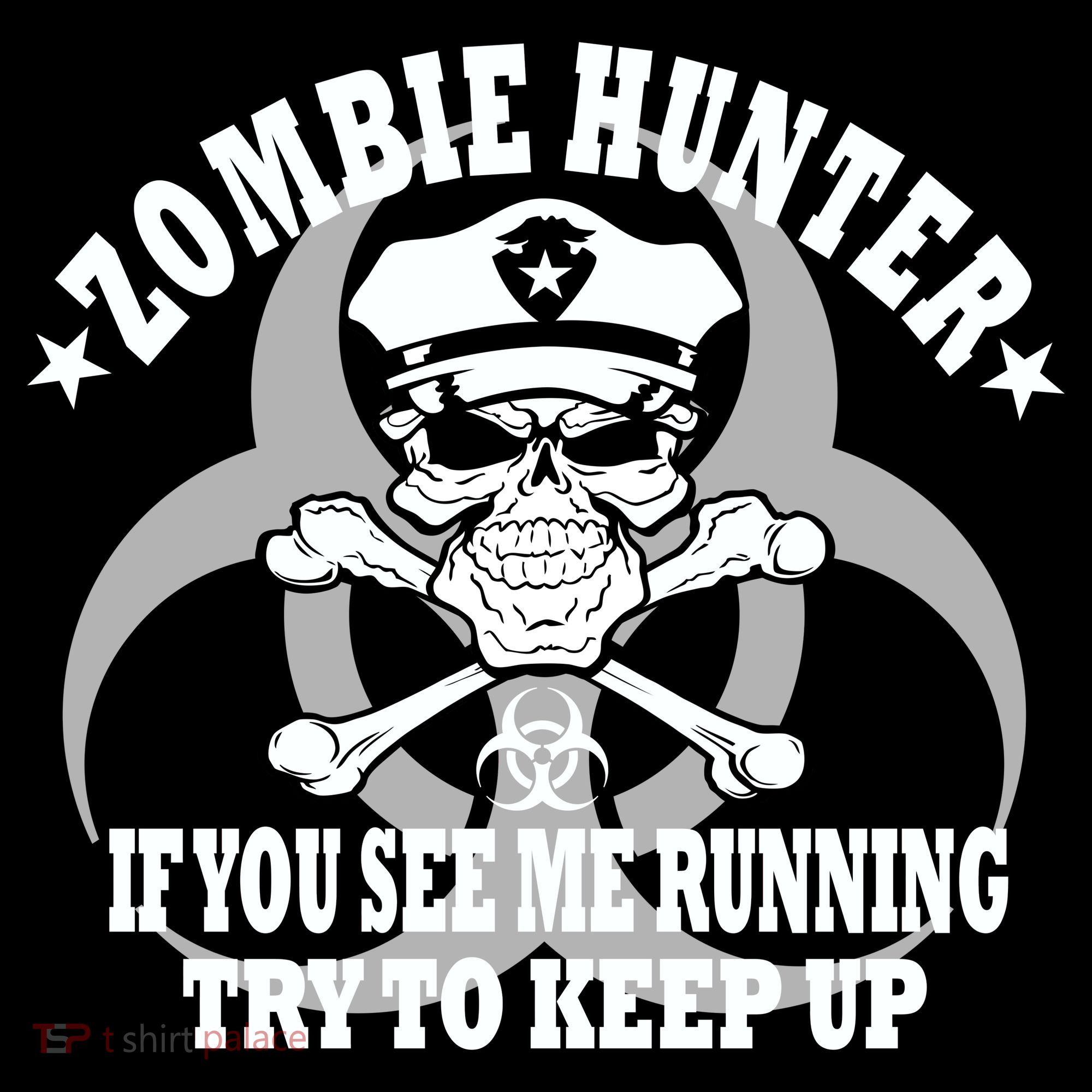 Zombie Hunter See Me Running Keep Up Tank Top