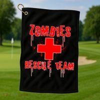 Zombie Rescue Team Golf Towel thumb 1