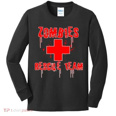 Zombie Rescue Team Kids Long Sleeve Shirt
