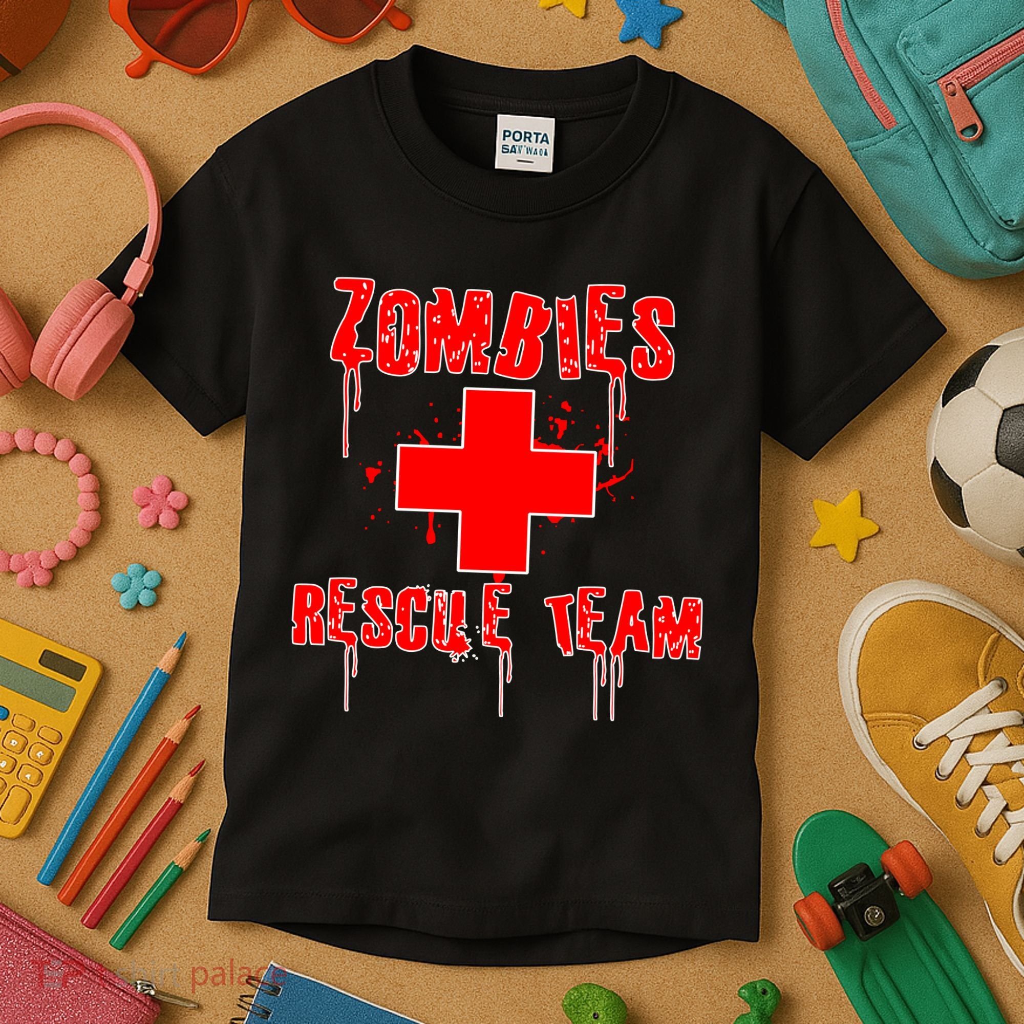 Zombie Rescue Team Kids T-Shirt
