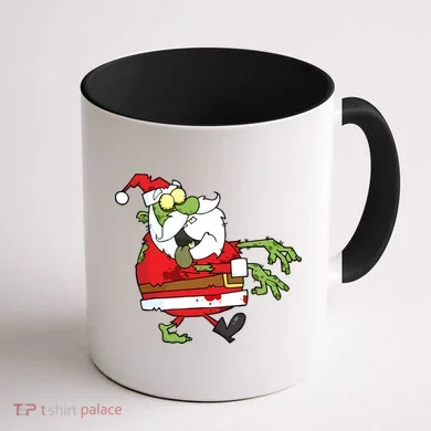 Zombie Santa Coffee Mug back
