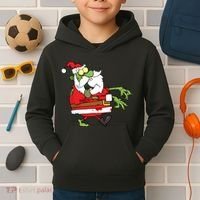 Zombie Santa Kids Hoodie thumb 2