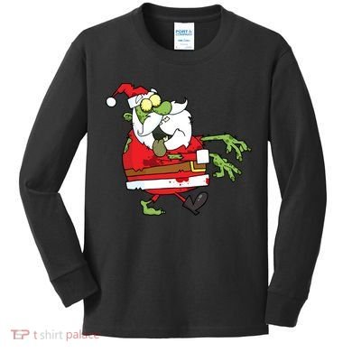 Zombie Santa Kids Long Sleeve Shirt