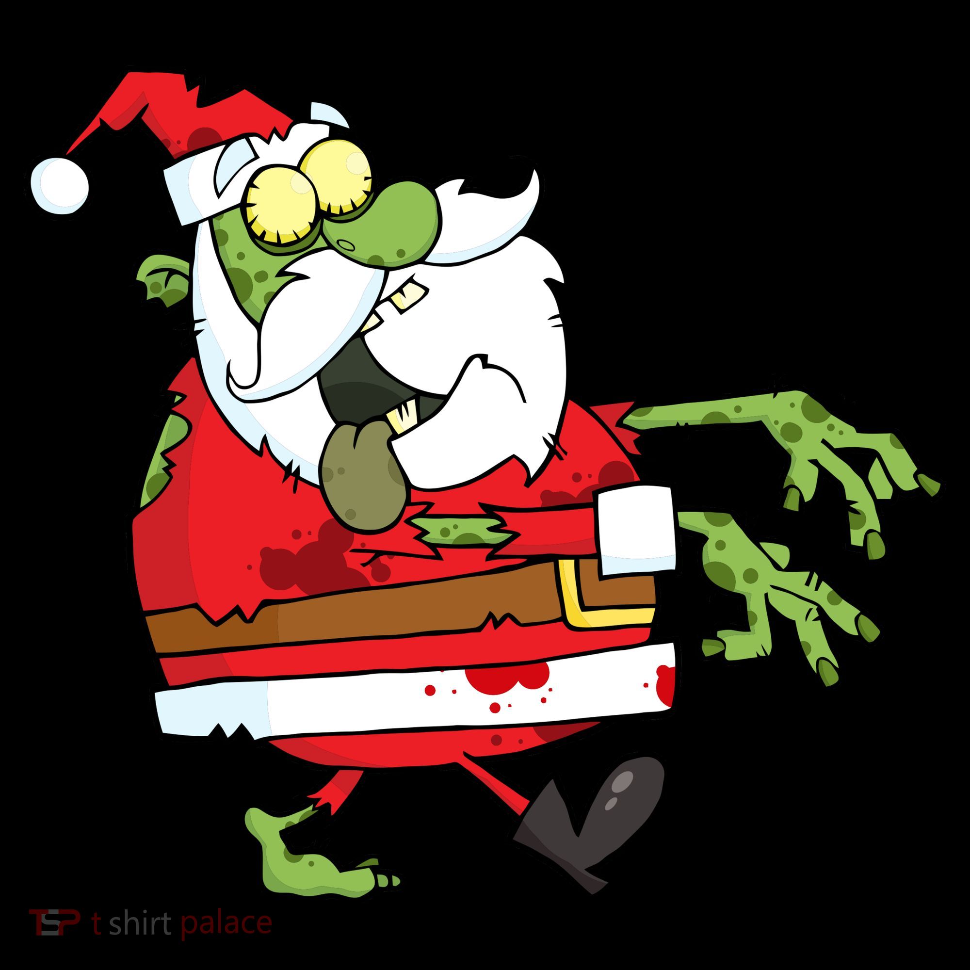 Zombie Santa Kids Long Sleeve Shirt
