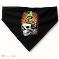 Zombie Skull Candy Bucket USA-Made Doggie Bandana thumb 0