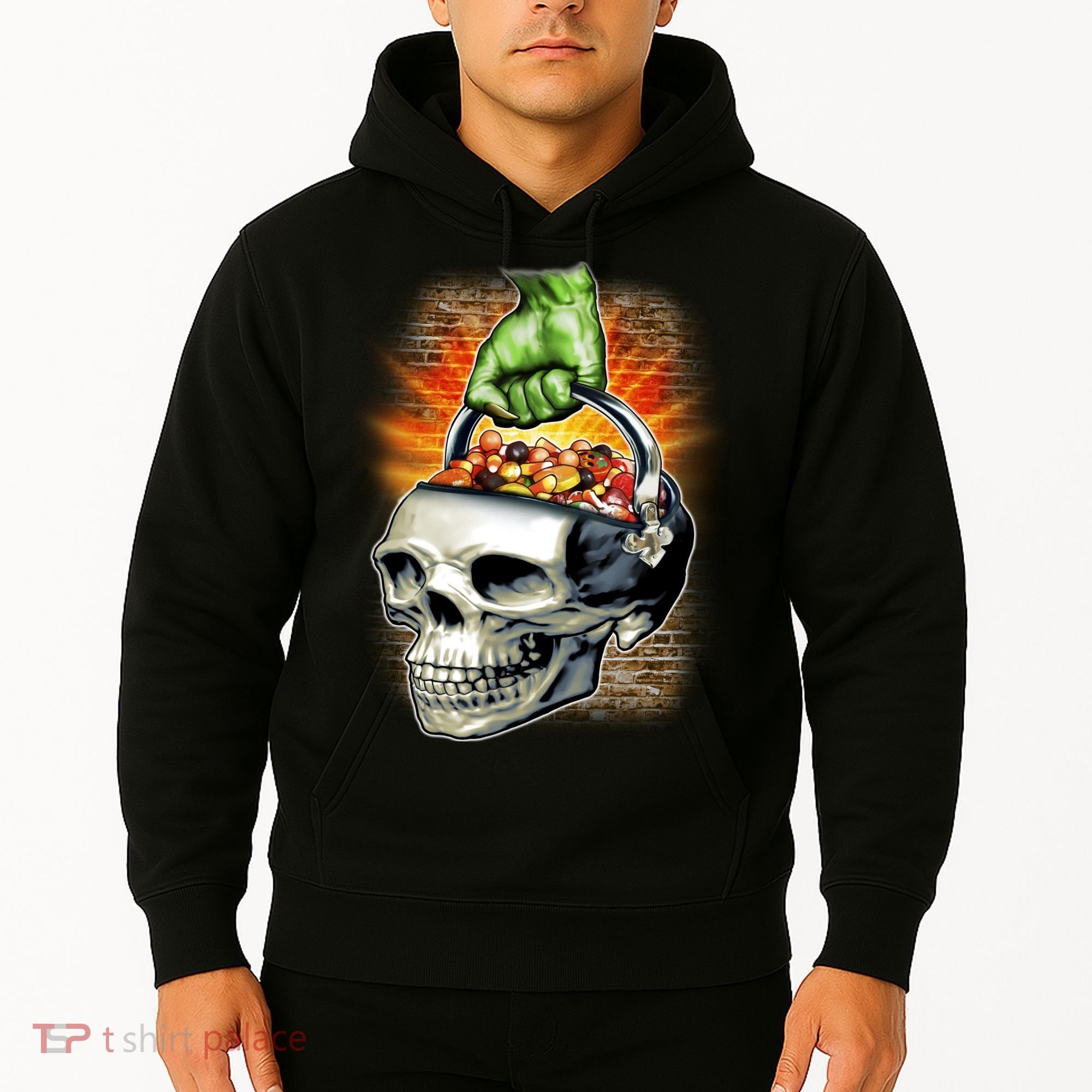 Zombie Skull Candy Bucket Hoodie
