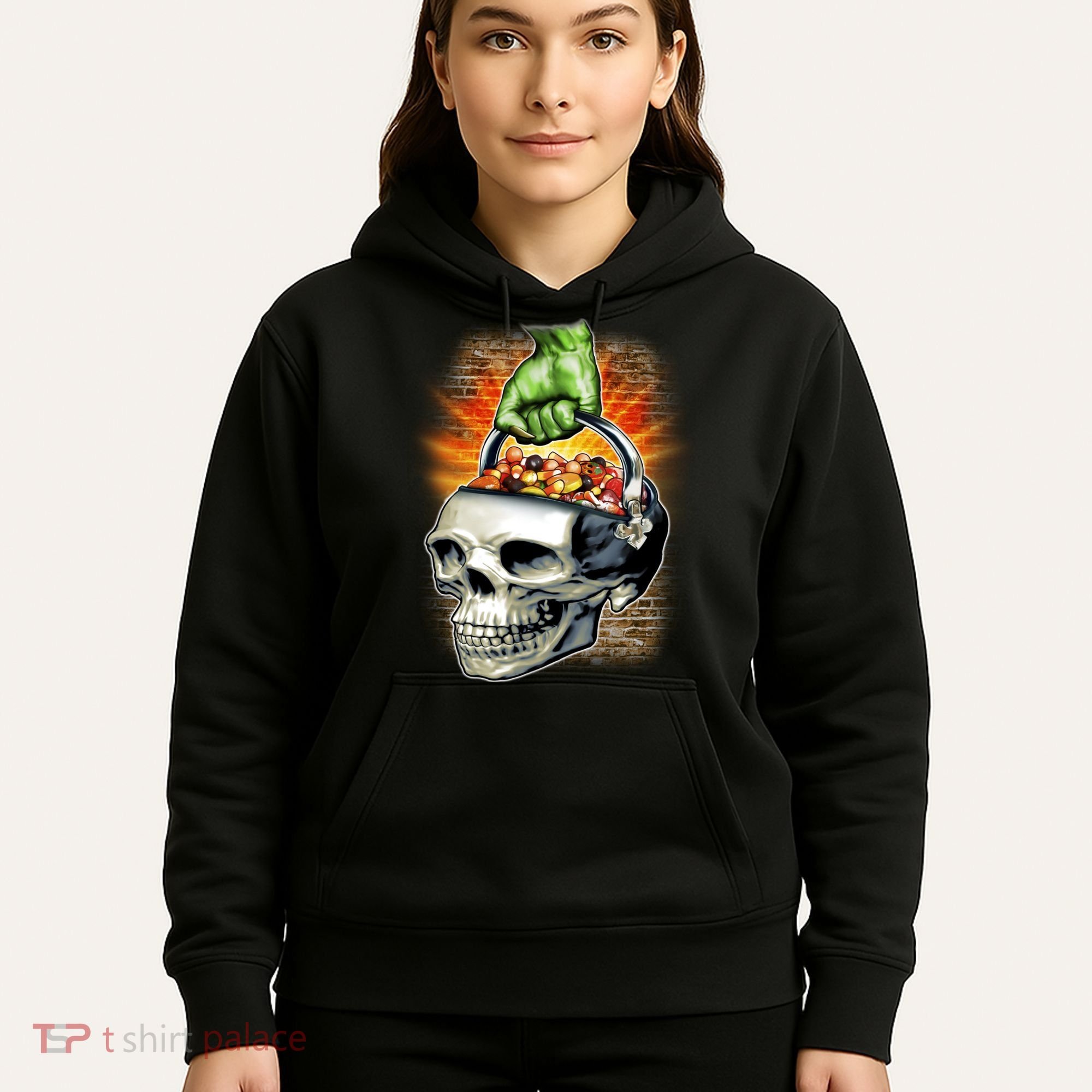 Zombie Skull Candy Bucket Hoodie