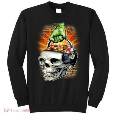 Zombie Skull Candy Bucket Sweatshirt