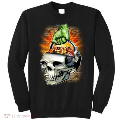 Zombie Skull Candy Bucket Sweatshirt