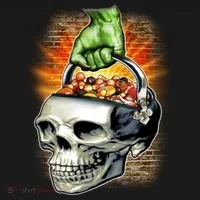 Zombie Skull Candy Bucket Sweatshirt thumb 3