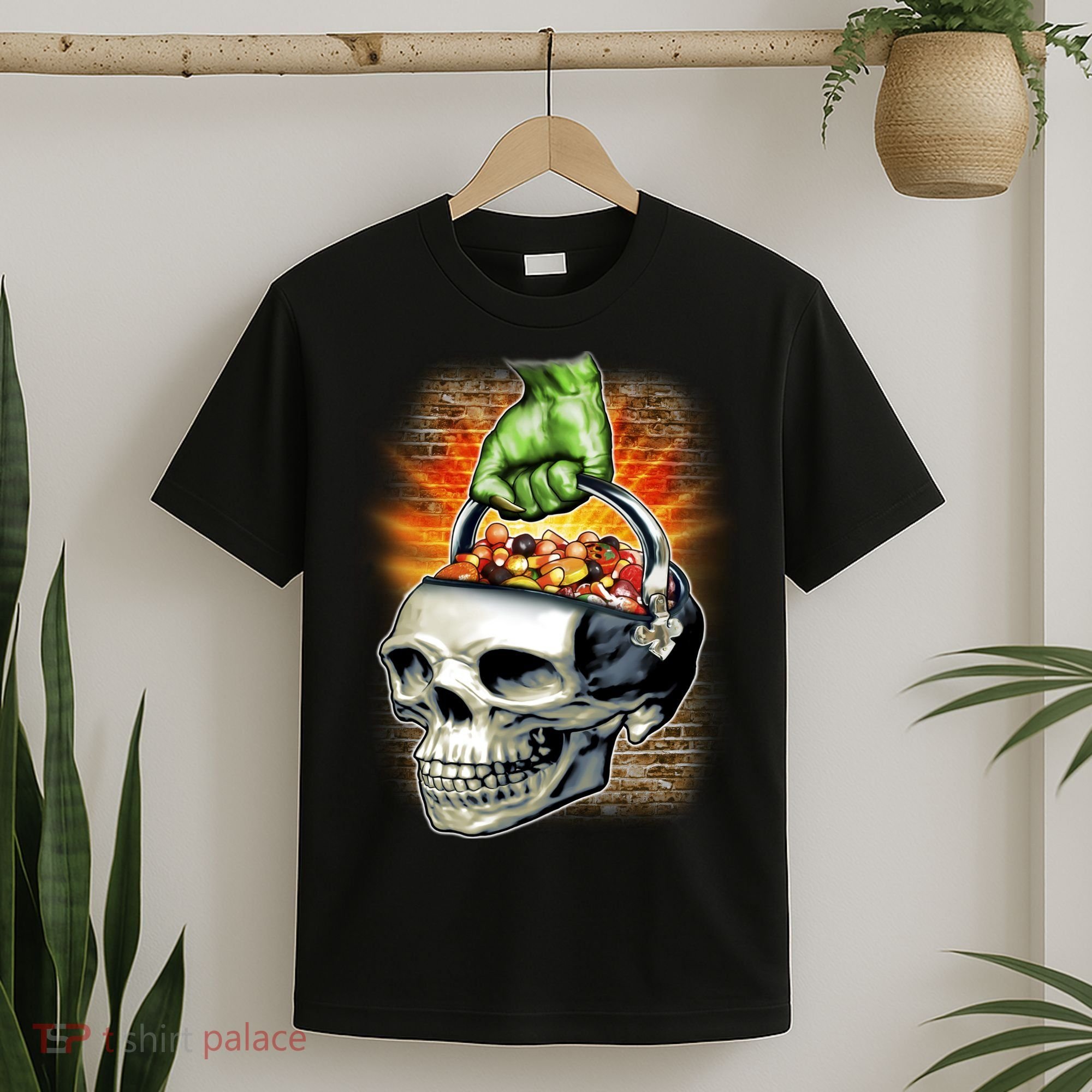 Zombie Skull Candy Bucket T-Shirt