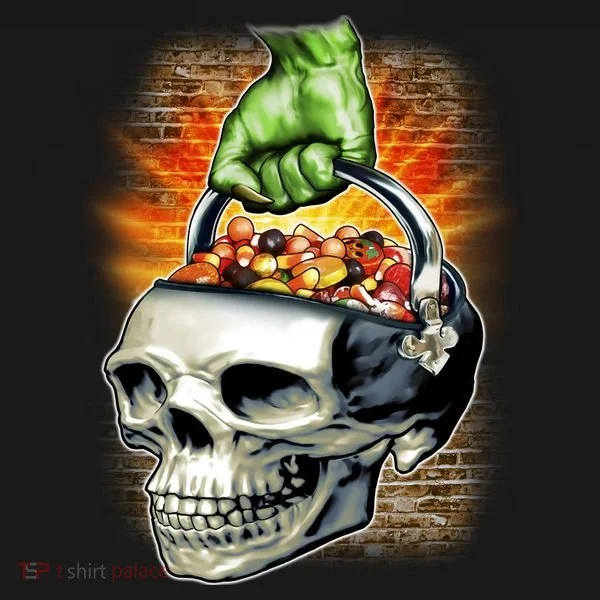 Zombie Skull Candy Bucket Backpack