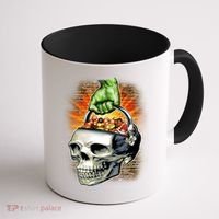 Zombie Skull Candy Bucket Coffee Mug thumb 1