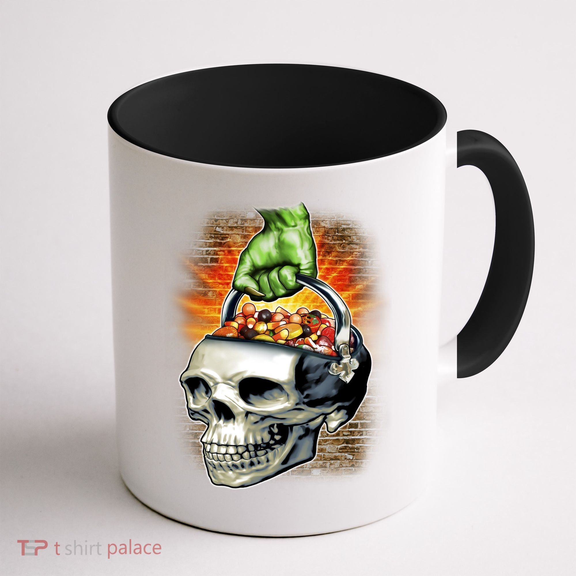 Zombie Skull Candy Bucket Coffee Mug