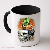 Zombie Skull Candy Bucket Coffee Mug thumb 0