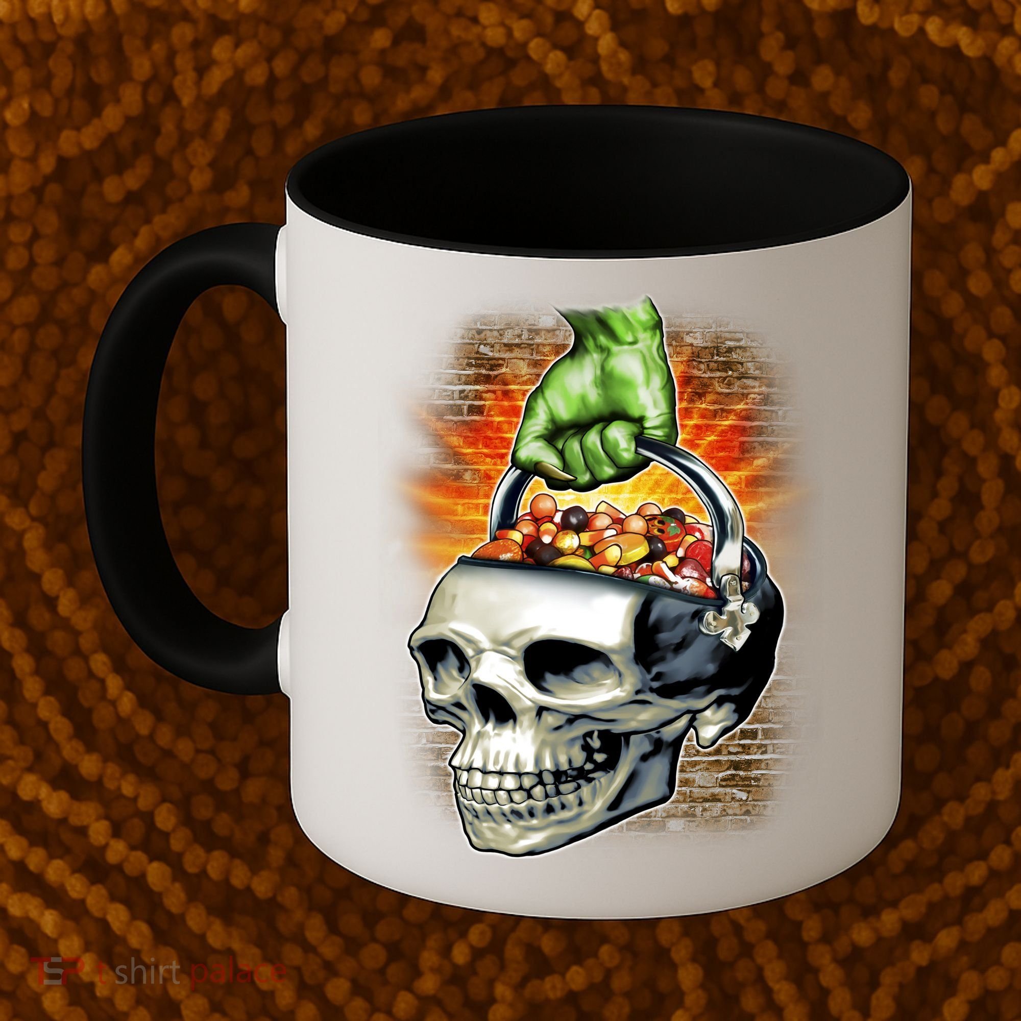 Zombie Skull Candy Bucket Coffee Mug