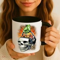 Zombie Skull Candy Bucket Coffee Mug thumb 3
