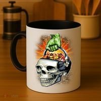 Zombie Skull Candy Bucket Coffee Mug thumb 4