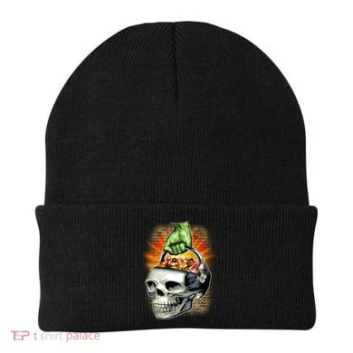 Zombie Skull Candy Bucket Beanie