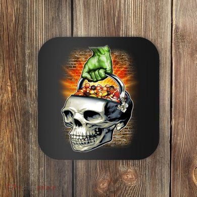Zombie Skull Candy Bucket Coaster