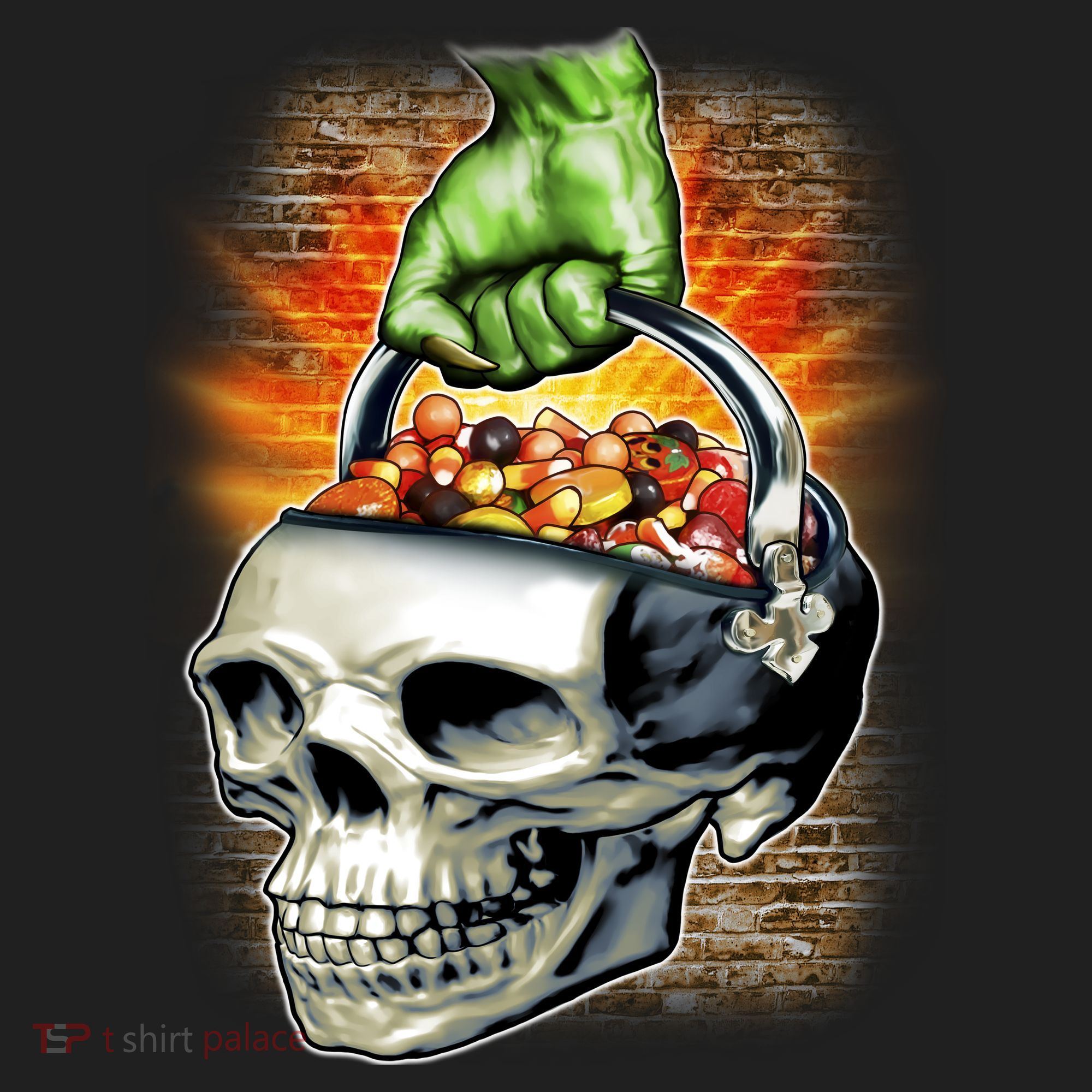 Zombie Skull Candy Bucket Tumbler