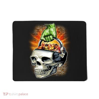 Zombie Skull Candy Bucket Mousepad
