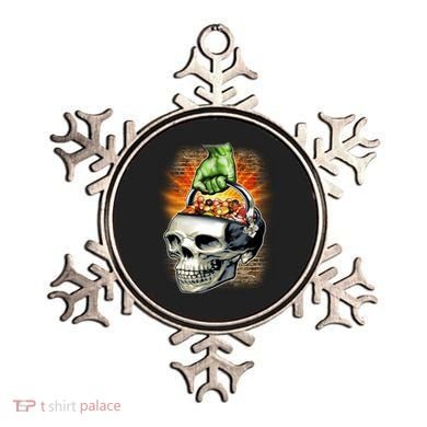 Zombie Skull Candy Bucket Ornament