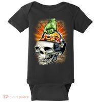 Zombie Skull Candy Bucket Baby Bodysuit thumb 0