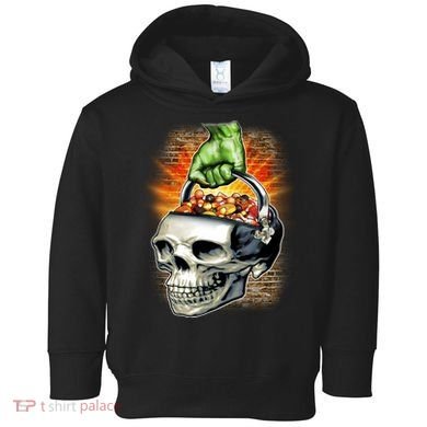 Zombie Skull Candy Bucket Toddler Hoodie