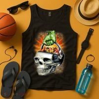 Zombie Skull Candy Bucket Tank Top thumb 4