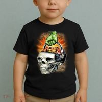 Zombie Skull Candy Bucket Toddler T-Shirt thumb 2