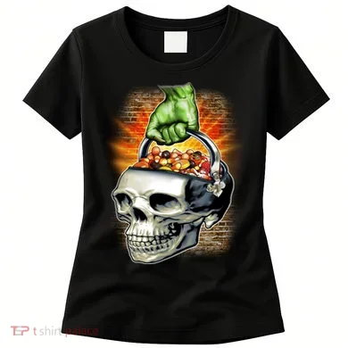 Zombie Skull Candy Bucket Women's T-Shirt
