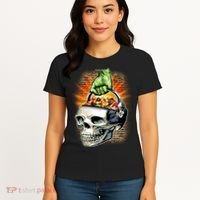 Zombie Skull Candy Bucket Women's T-Shirt thumb 4
