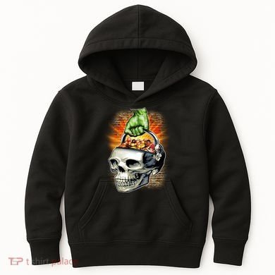 Zombie Skull Candy Bucket Kids Hoodie