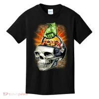 Zombie Skull Candy Bucket Kids T-Shirt thumb 0