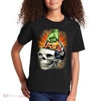 Zombie Skull Candy Bucket Kids T-Shirt thumb 2