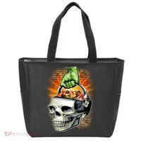 Zombie Skull Candy Bucket Tote Bag thumb 0