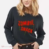 Zombie Snack Cropped Pullover Crew thumb 2